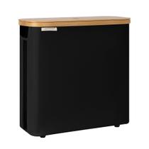 Cesta de armazenamento de papel higiênico StorageWorks Large Black, 1 pacote