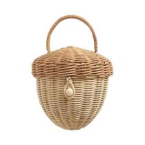 Cesta De Armazenamento De Rattan Para Crianças, Organizador Portátil De Frutas Para Piquenique, Cesta De Armazenamento De Rattan Para Crianças, Organizador Portátil De Frutas Para Piquenique,