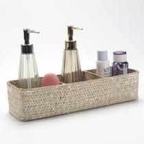 Cesta de armazenamento DECRAFTS Seagrass 3 Sections Whitewash 37cm Cesta de armazenamento DECRAFTS Seagrass 3 Sections Whitewash 37cm