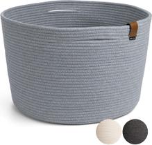 Cesta de armazenamento DENJA & CO Extra Large Woven Light Grey Cesta de armazenamento DENJA & CO Extra Large Woven Light Grey