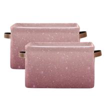 Cesta de armazenamento KEEPREAL Rose Gold Sequins 38x28x24cm - pacote com 2 Cesta de armazenamento KEEPREAL Rose Gold Sequins 38x28x24cm - pacote com 2