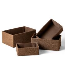 Cesta de armazenamento LA JOLIE MUSE Paper Rope Woven, conjunto de 4 marrons Cesta de armazenamento LA JOLIE MUSE Paper Rope Woven, conjunto de 4 marrons