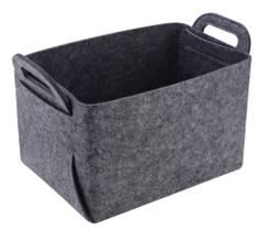Cesta de armazenamento Minoisome Felt Storage Bin Organizer Grey