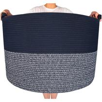 Cesta de Armazenamento MINTWOOD Design - Corda de Algodão (56x41cm)