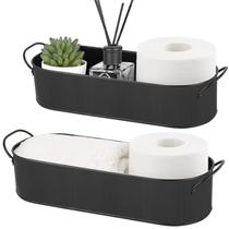 Cesta de armazenamento Mkono Metal para decoração de banheiro