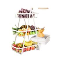 Cesta De Armazenamento Multifuncional De Dupla Camada Para Mesa Organizador De Snacks E Frutas Cesta De Armazenamento Multifuncional De Dupla Camada Para Mesa Organizador De Snacks E Frutas