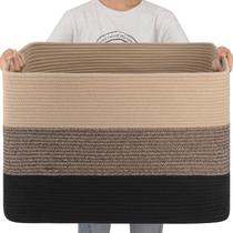 Cesta de Armazenamento OIAHOMY 108L - Grande, Amarela e Preta