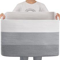 Cesta de Armazenamento OIAHOMY 108L - Grande, Cinza Degradê