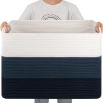 Cesta de Armazenamento OIAHOMY 108L - Grande, para Edredons, Azul Degradê