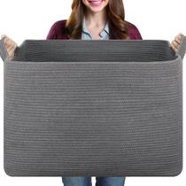 Cesta de armazenamento OIASKET Extra Large 108L para sala de estar Cesta de armazenamento OIASKET Extra Large 108L para sala de estar