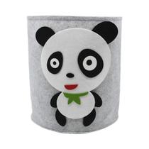 Cesta De Armazenamento Para Bebês Em Feltro Com Design De Panda E Dinossauro, Organizador De Cesta De Armazenamento Para Bebês Em Feltro Com Design De Panda E Dinossauro, Organizador De