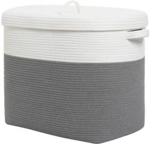 Cesta de Armazenamento Retangular Extra Grande Cottonphant com Tampa