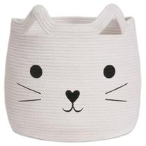 Cesta de armazenamento VK VKLIVING Animal Hamper Cat Design 38x38x38cm Cesta de armazenamento VK VKLIVING Animal Hamper Cat Design 38x38x38cm
