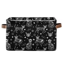 Cesta de armazenamento XUWU Death Helloween Cats Gothic Organizer