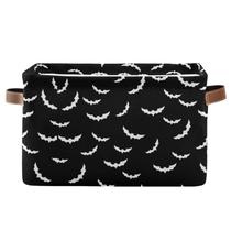 Cesta de armazenamento XUWU Dobrável Bat Design 36x26x21 cm