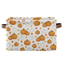 Cesta de armazenamento XUWU Pumpkin Organizer com alça 36x26x21cm