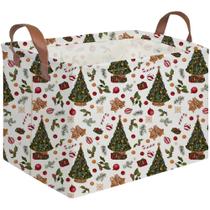 Cesta de árvore de Natal retangular FXOCSHE 38x25x23 cm Impermeável