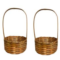 Cesta De Bambu 28X17 Arranjinho Festa Junina Doces -4 Un