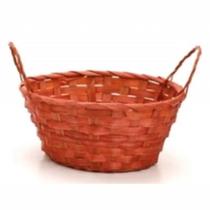 Cesta de Bambu Oval - Vermelho - 23cm - 1 unidade - Cromus - Rizzo Cesta de Bambu Oval - Vermelho - 23cm - 1 unidade - Cromus - Rizzo