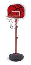 Cesta de basquete de metal com 9 peças ajustável