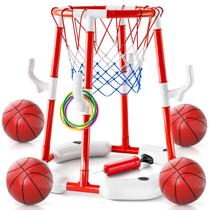 Cesta de basquete de piscina WATUDOU 2 em 1 para crianças 4-8 8-12 e adultos