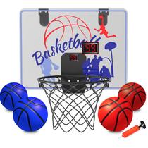 Cesta de basquete de salão KGF para crianças de 4 a 12 anos com 4 bolas Cesta de basquete de salão KGF para crianças de 4 a 12 anos com 4 bolas