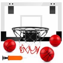 Cesta de basquete de salão TREYWELL Sports Fan com 3 bolas para crianças