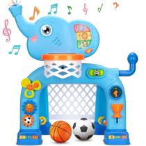 Cesta de Basquete e Gol de Futebol KIZZYEA - Brinquedo Musical para Crianças de 1 a 3 Anos Cesta de Basquete e Gol de Futebol KIZZYEA - Brinquedo Musical para Crianças de 1 a 3 Anos