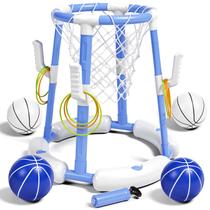 Cesta de Basquete Flutuante 2 em 1 para Piscina Handwell