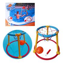 Cesta De Basquete Flutuante Piscina Mini Bola Rede Aquático