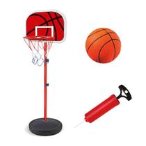 Cesta De Basquete Infantil Ajustavel 2,02 M Com Bola e Bomba