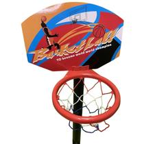 Cesta de Basquete Infantil Ajustável c/ bola - HK Brinquedos