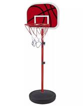 Cesta de basquete infantil ate 2,02 m com bola inclusa - Dm Toys