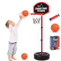 Cesta de basquete infantil Atlasonix para uso interno/externo com acessórios