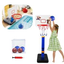 Cesta de basquete Keen Force ajustável para interior/exterior azul