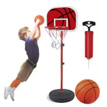 Cesta De Basquete Radical Brinquedo Regulável Bola DMT5091