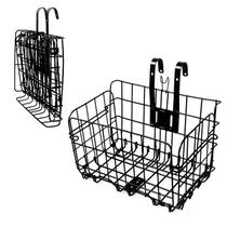 Cesta de Bicicleta Dobrável Hamiledyi - Com Suporte Frontal e Traseiro