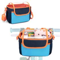 Cesta de bicicleta infantil GRAOSO azul 20x10x15cm resistente à água Cesta de bicicleta infantil GRAOSO azul 20x10x15cm resistente à água