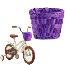 Cesta de bicicleta infantil YMhoArt Woven 21x16x16 cm para bicicletas de 12-14" Cesta de bicicleta infantil YMhoArt Woven 21x16x16 cm para bicicletas de 12-14"