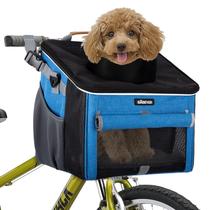 Cesta de bicicleta para cães BABEYER Soft-Sided Pet Carrier azul