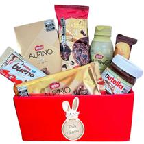 Cesta De Chocolate Presente De Páscoa Show Nutella Alpino Cesta De Chocolate Presente De Páscoa Show Nutella Alpino