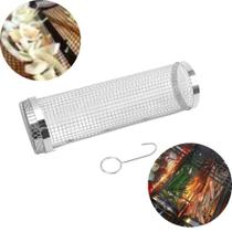 Cesta De Churrasco Cilindro Grelha Vegetal Legumes Assados