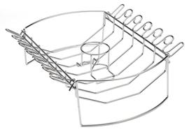 Cesta de churrasco Cuisinart CBB-410 4 em 1 para costelas, assados, etc.