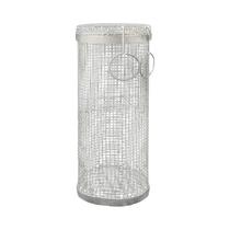 Cesta de Churrasco Portátil em Aço Inoxidável - Grelha de Malha para Churrasco Cesta de Churrasco Portátil em Aço Inoxidável - Grelha de Malha para Churrasco