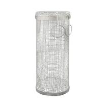 Cesta de Churrasco Portátil em Aço Inoxidável - Ideal para Camping