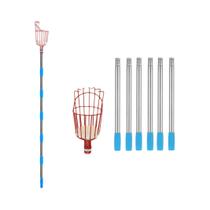 Cesta de Colheita Ajustável de 260cm para Maçã e Pêssego - Ferramentas de Jardim