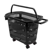 Cesta de Compras com Rodinhas 30 Litros Preta D-300 - Della Plast