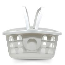 Cesta de Compras Farmácia Cestinha Branca com Alça LP House