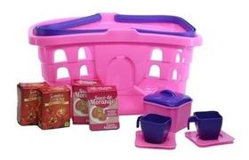 Cesta de Compras PicNic Mercado - c/ 10 Acessórios - Samba Cesta de Compras PicNic Mercado - c/ 10 Acessórios - Samba