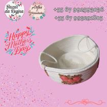 Cesta de corda com alça